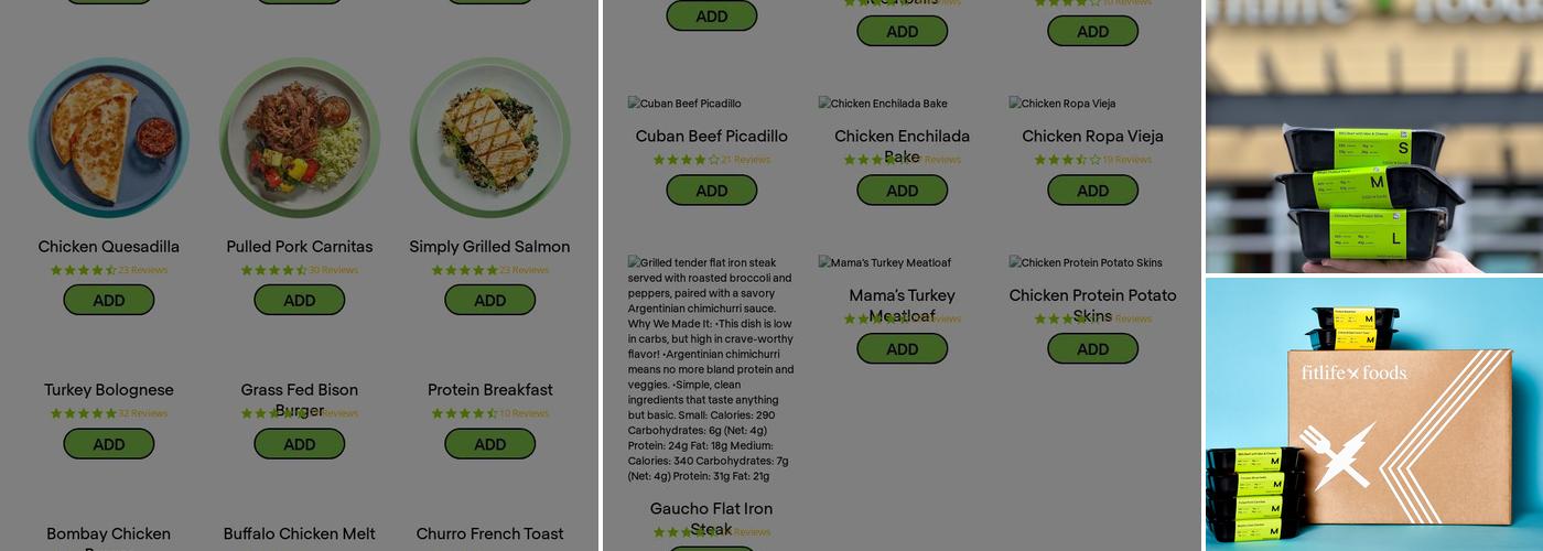 Fitlife Foods Plantation Menu