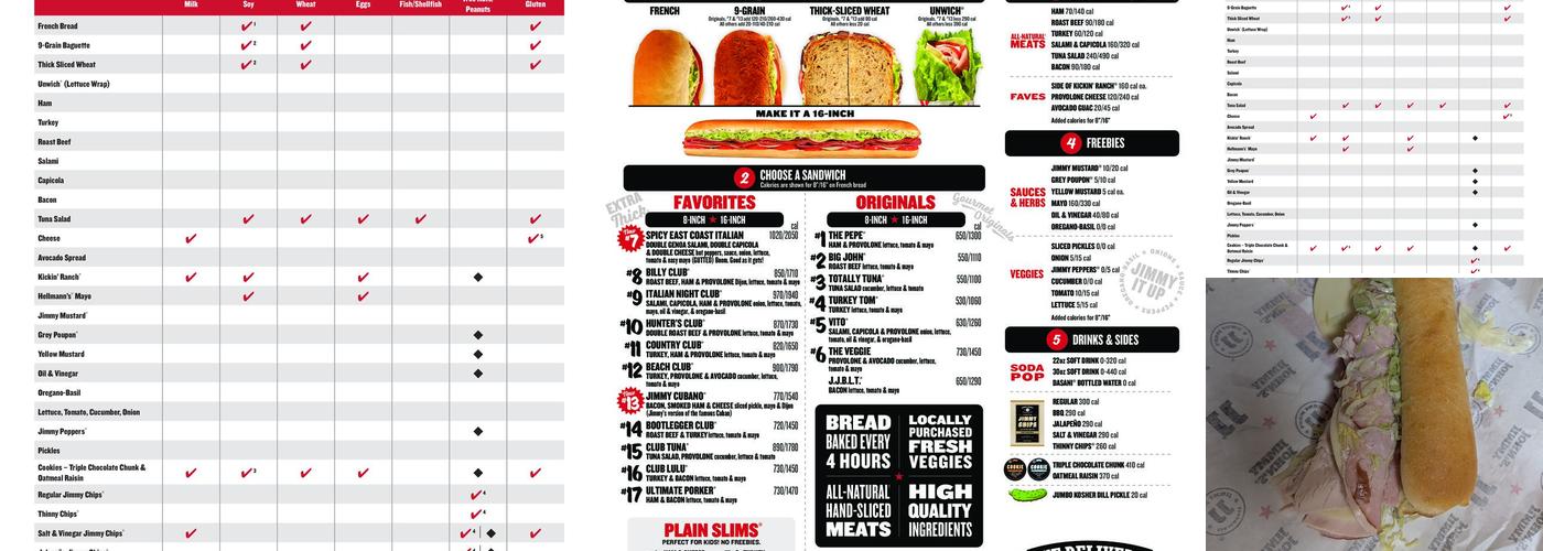 Jimmy John's Menu