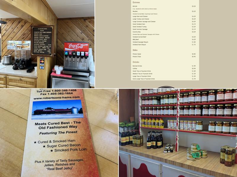 Robertson's Hams Menu