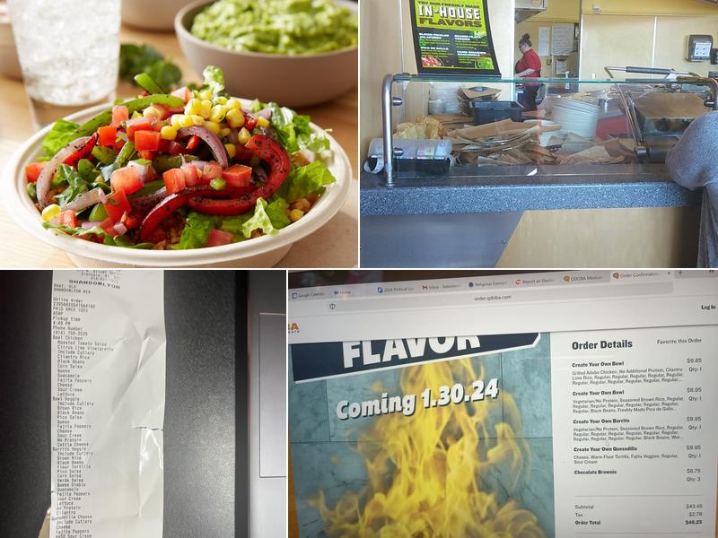 QDOBA Mexican Eats Menu