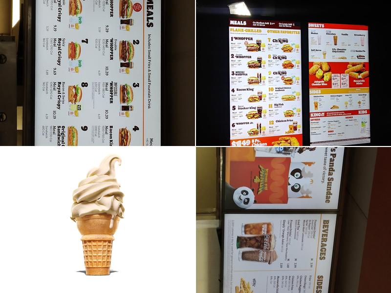 Burger King Menu