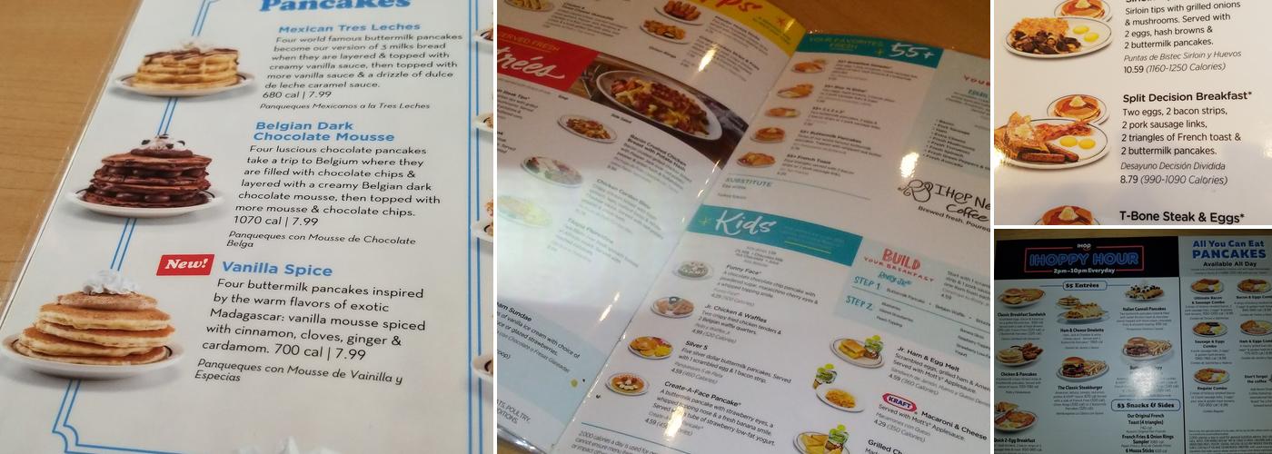 IHOP Menu
