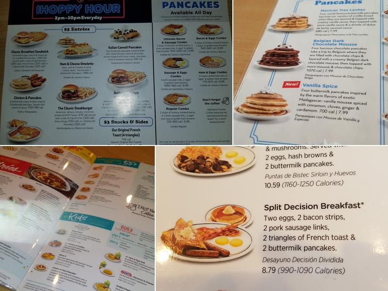IHOP Menu