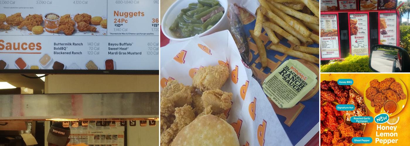 Popeyes Louisiana Kitchen Menu