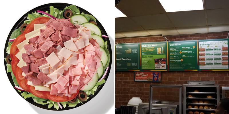 Subway Menu