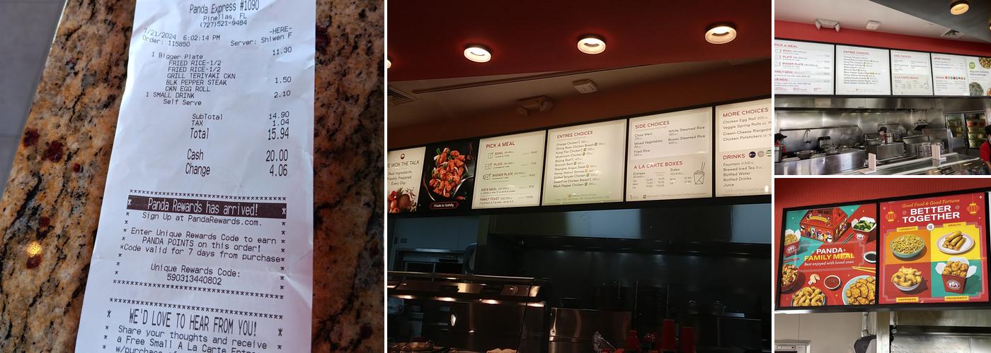Panda Express Menu