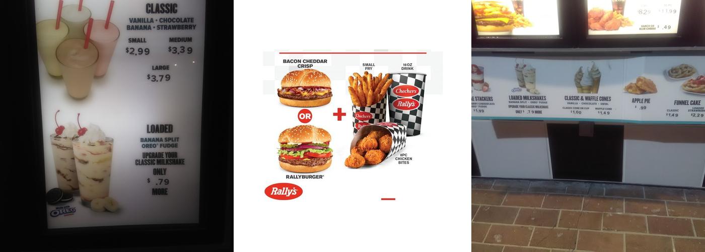 Checkers Menu