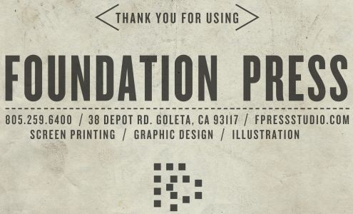 Foundation Press Screen Printing / Design