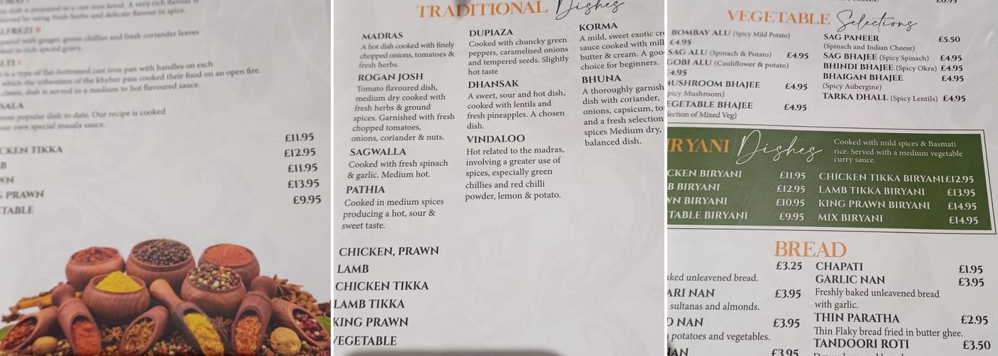 7eventy1 Appleby-in-westmorland, Cumbria Menu