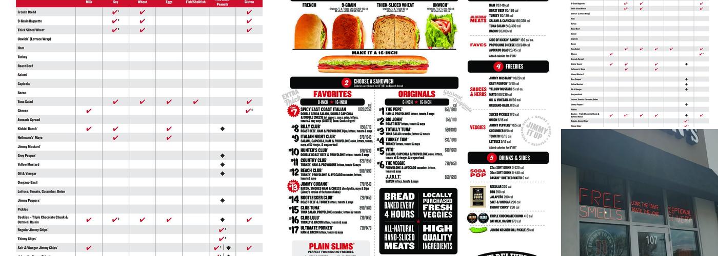 Jimmy John's Menu