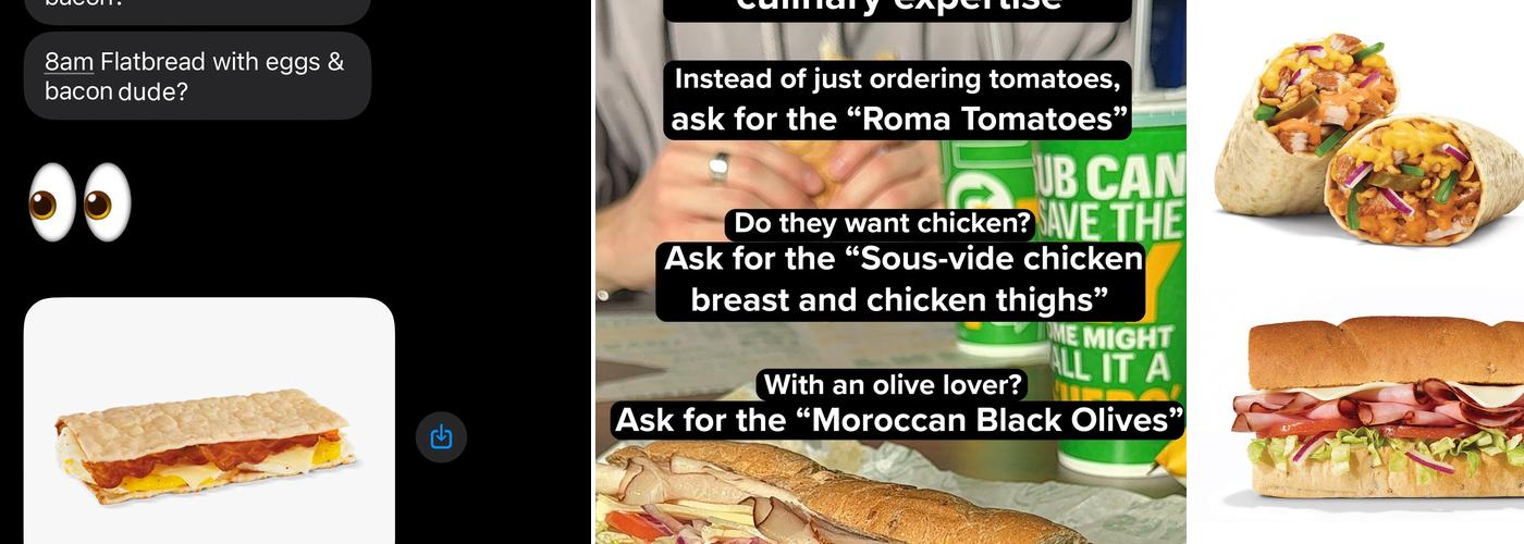 Subway Menu