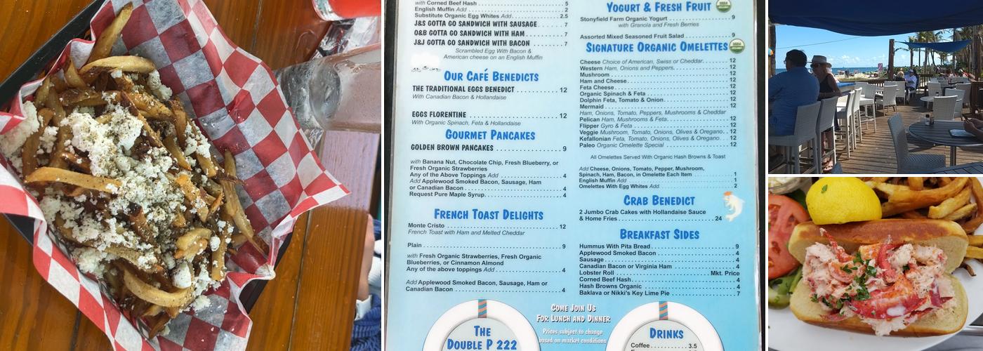 Anglins beach cafe Menu