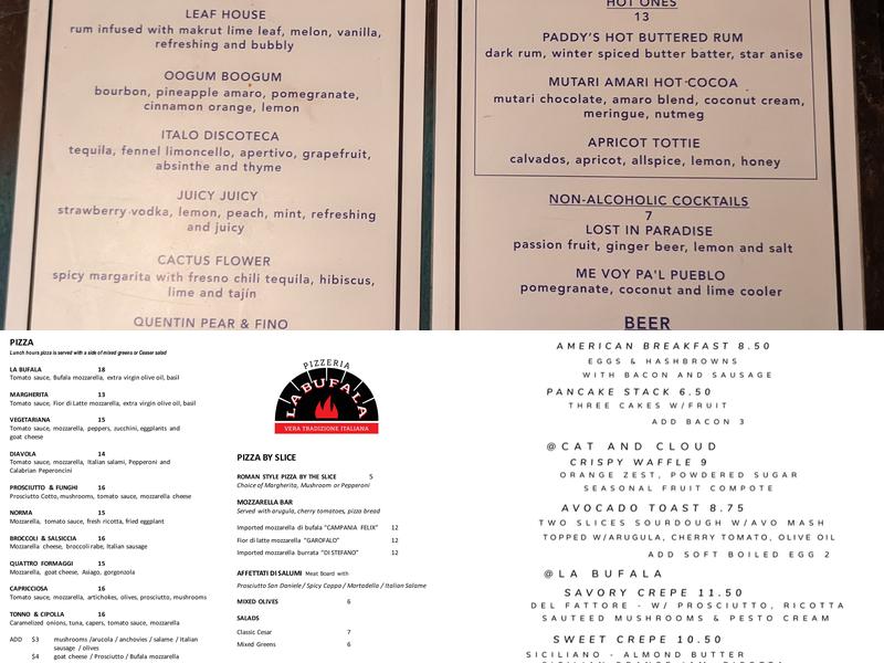 Abbott Square Market Menu