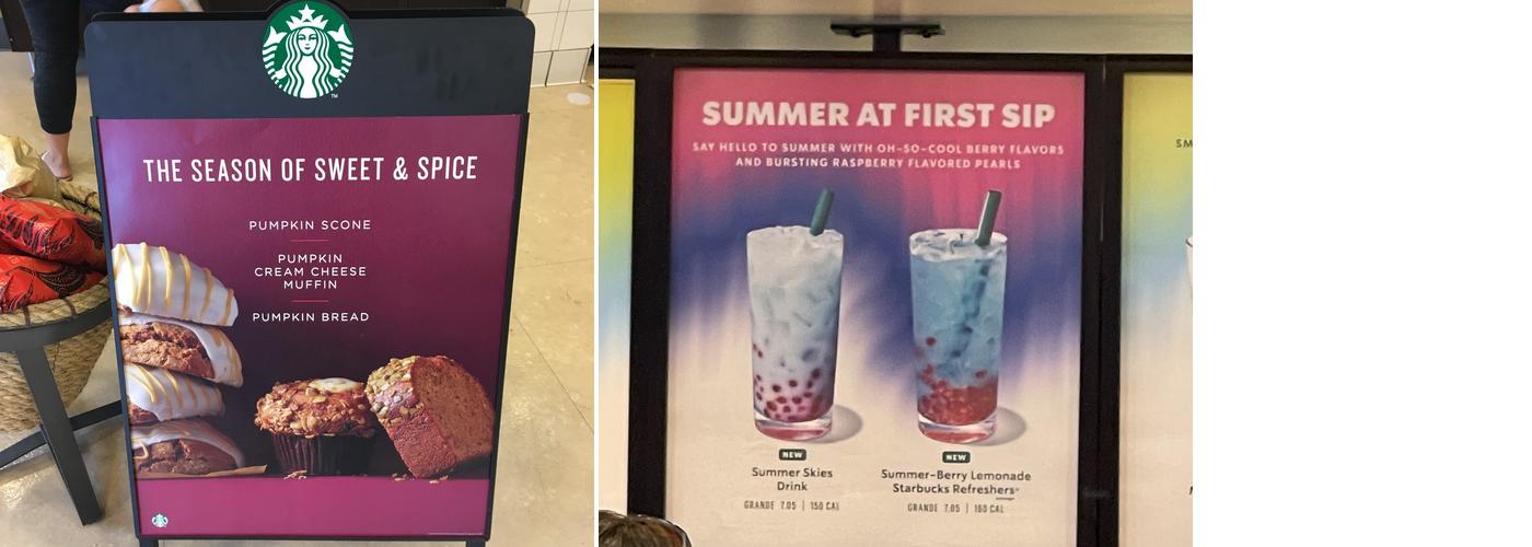 Starbucks Menu