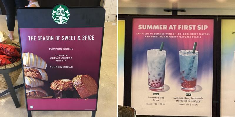 Starbucks Menu