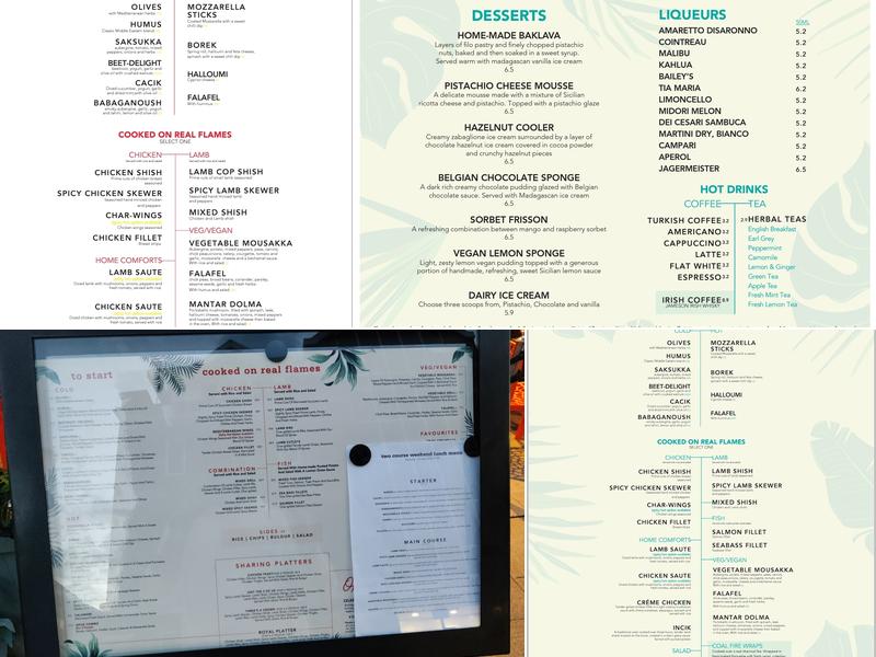 Opuz Kitchen & Bar Watford Menu