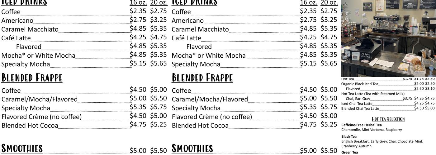 Second Look Menu