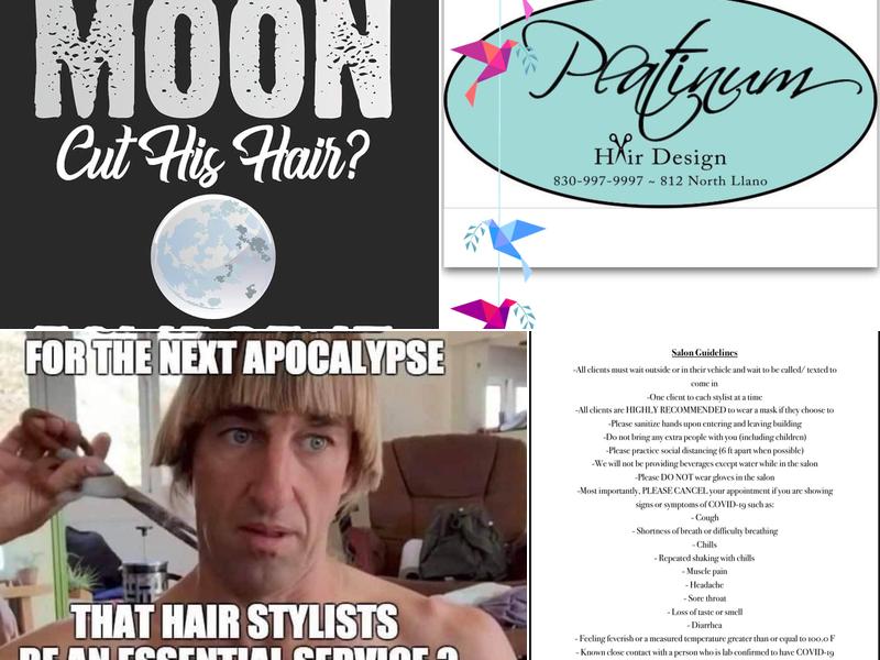 Platinum hair designs