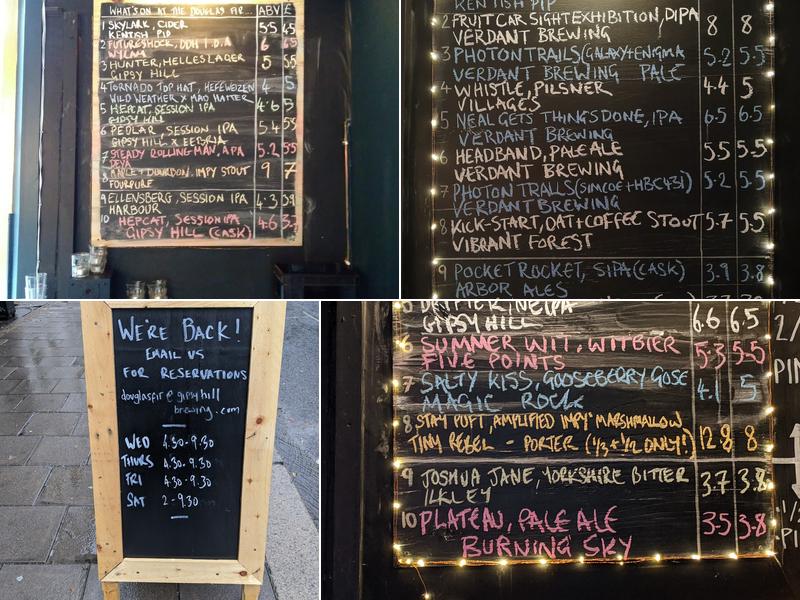 The Douglas Fir Menu