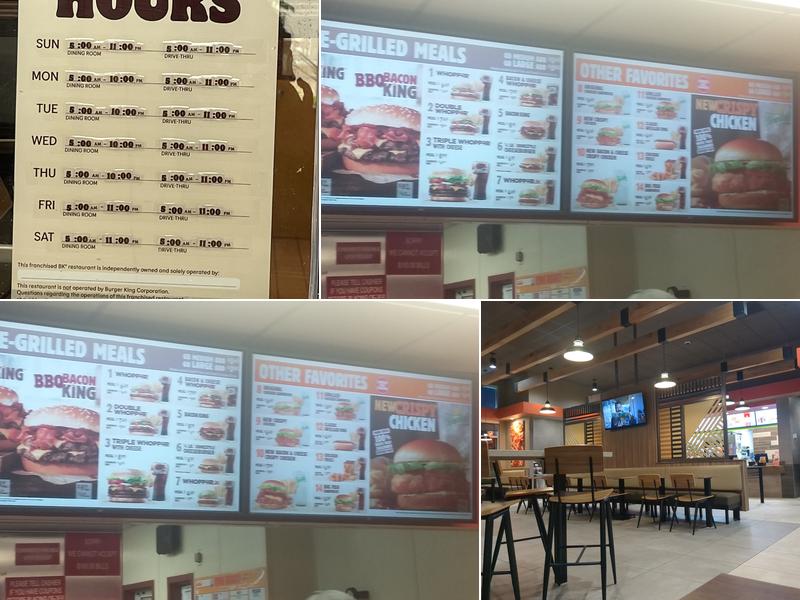 Burger King Menu