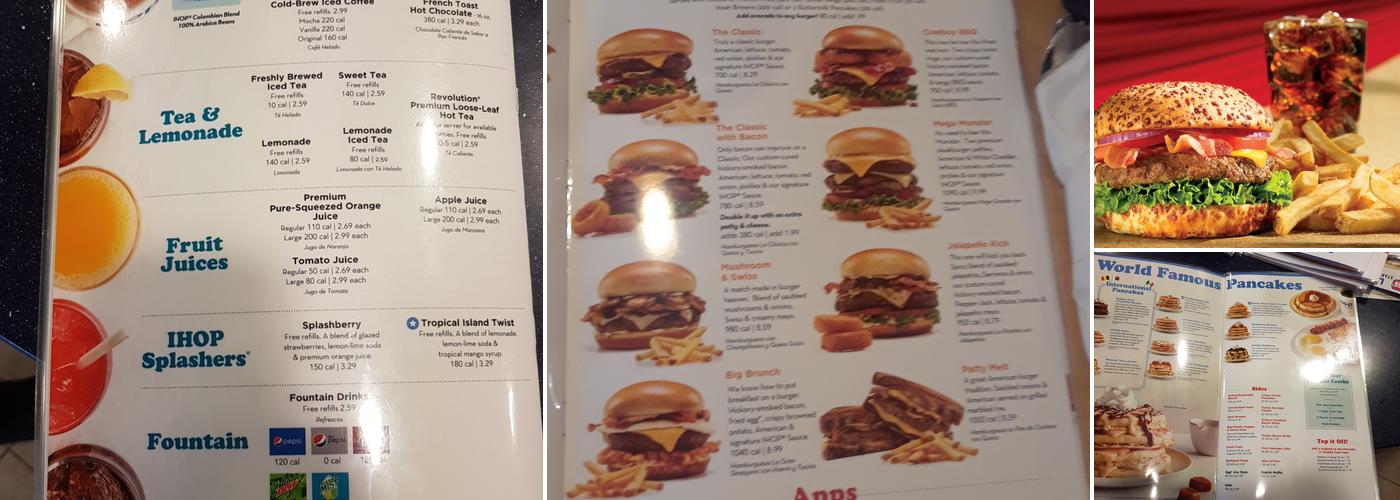 IHOP Menu