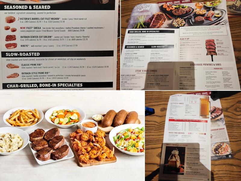 Outback Steakhouse Menu