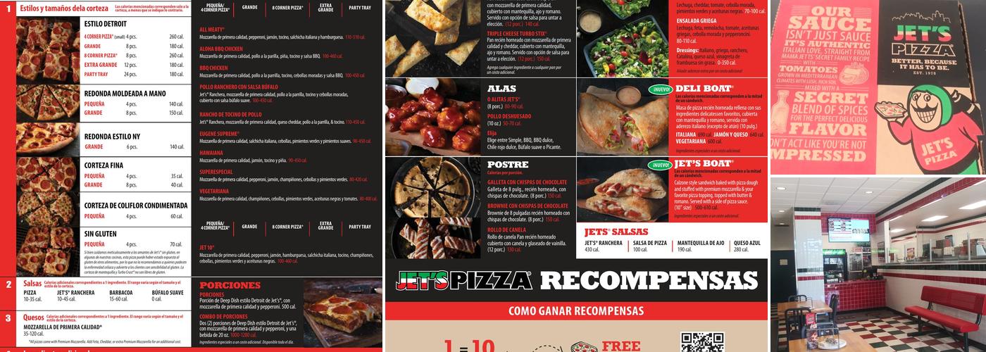 Jet's Pizza Menu