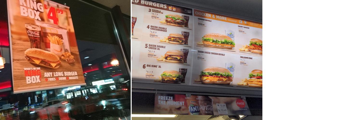 Burger King Menu