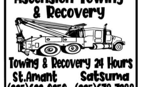 Ascension Towing & Recovery 14407 LA-431, St Amant Louisiana 70774