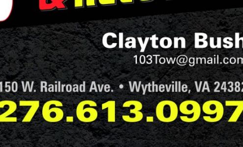 103 Towing & Recovery 150 W Railroad Ave, Wytheville Virginia 24382