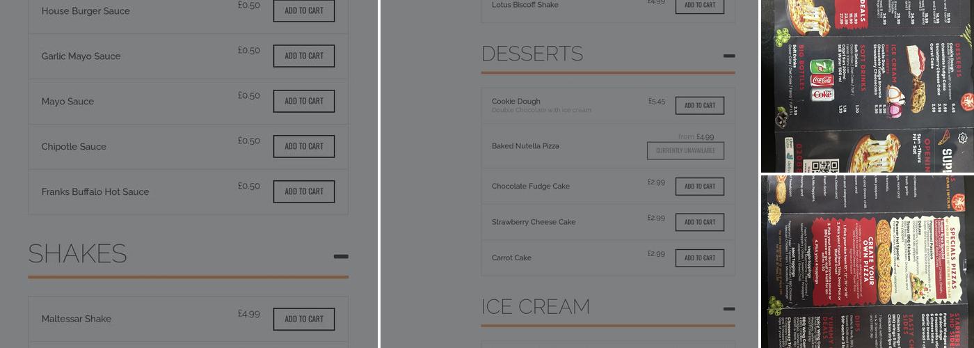 Super Bros Pizza Restaurant Uxbridge Menu
