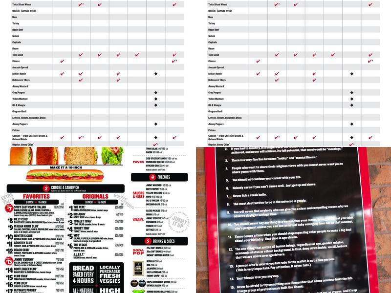 Jimmy John's Menu