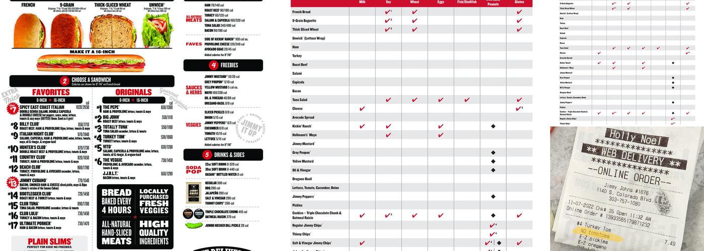 Jimmy John's Menu