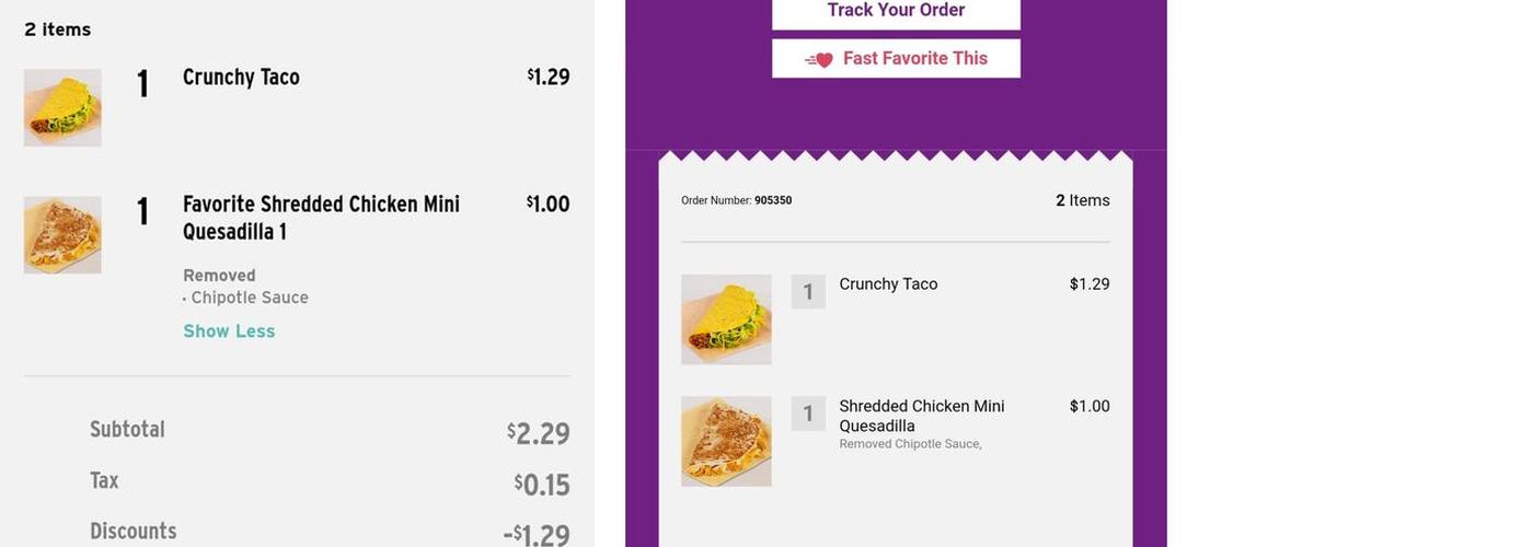 Taco Bell Menu
