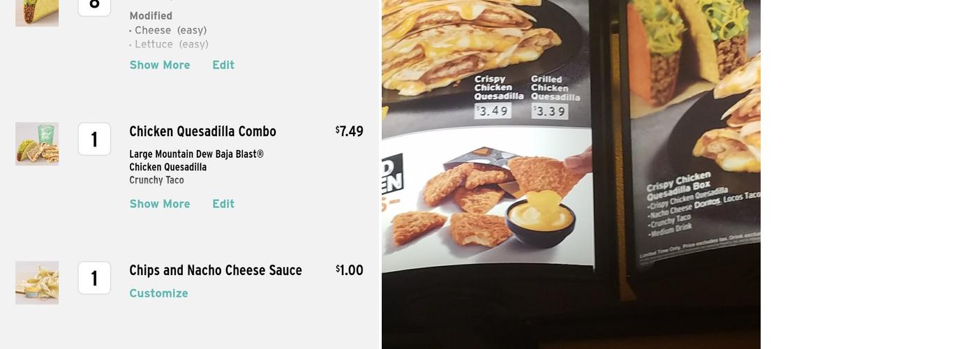 Taco Bell Menu