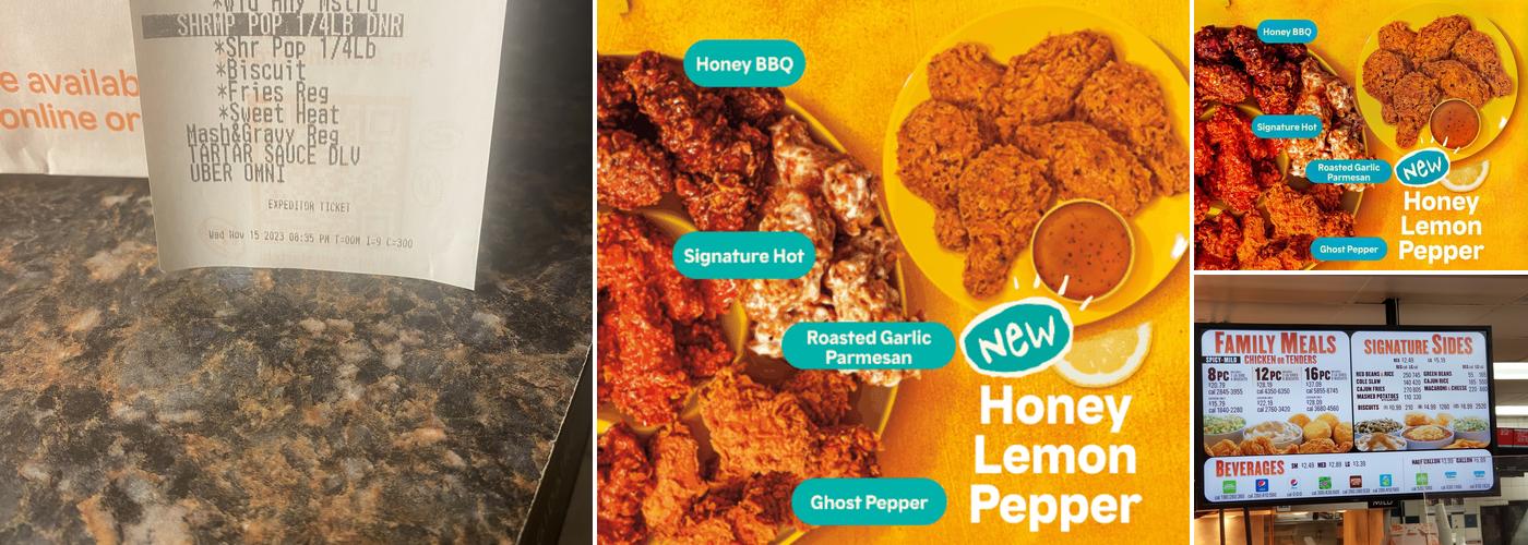 Popeyes Louisiana Kitchen Menu