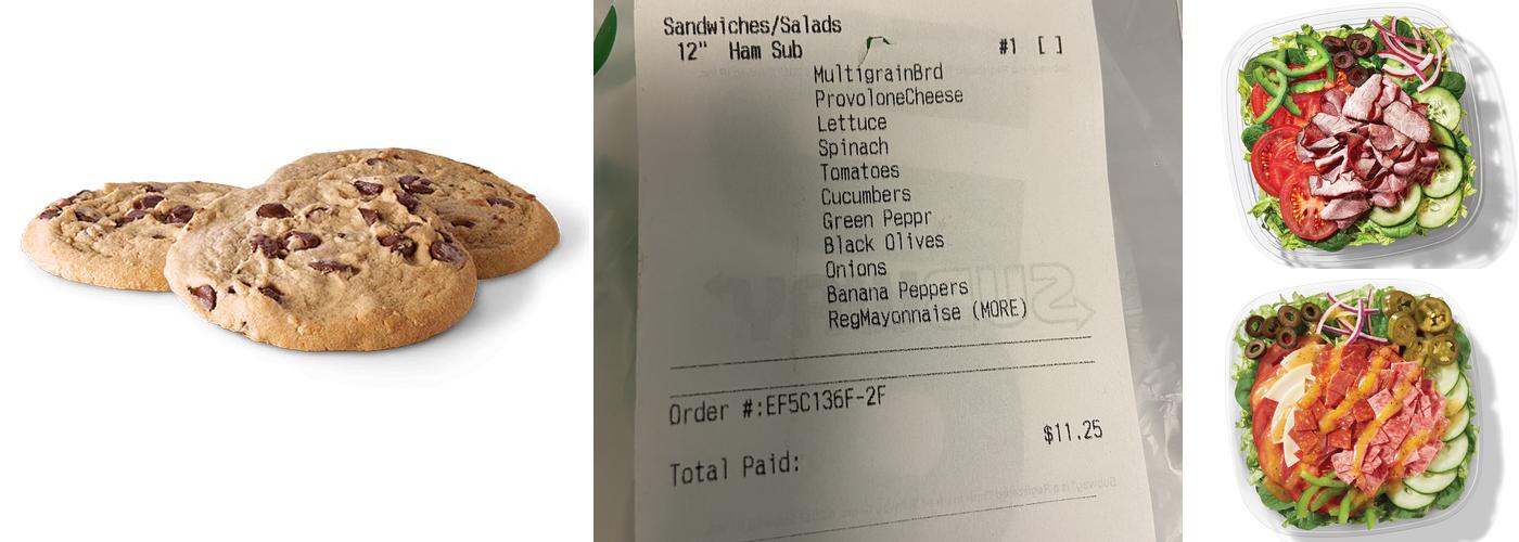 Subway Menu