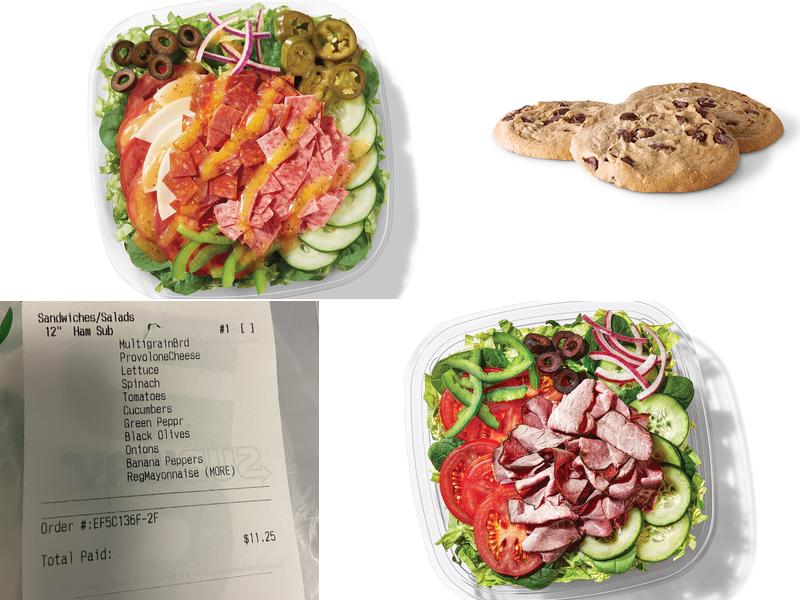 Subway Menu