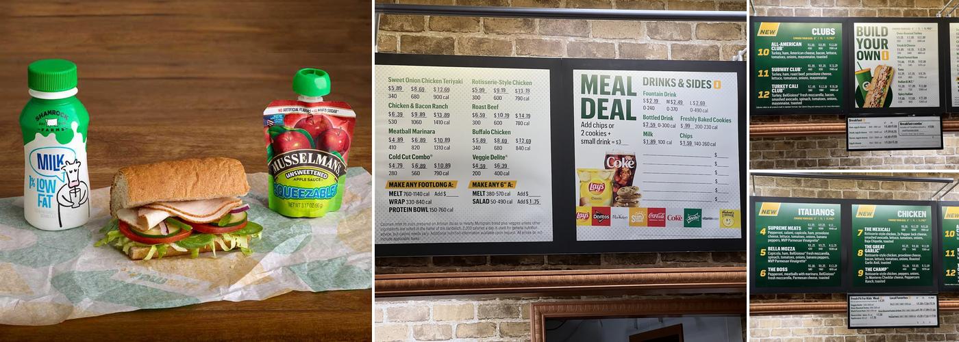 Subway Menu