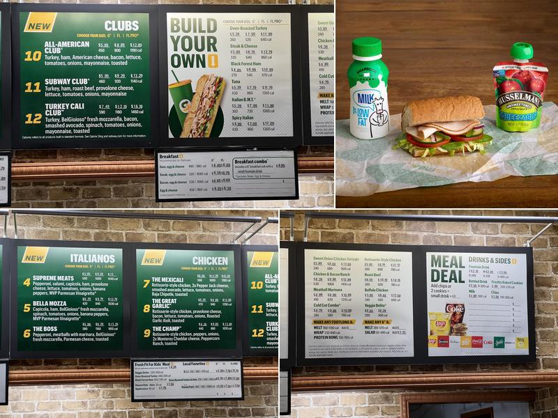 Subway Menu