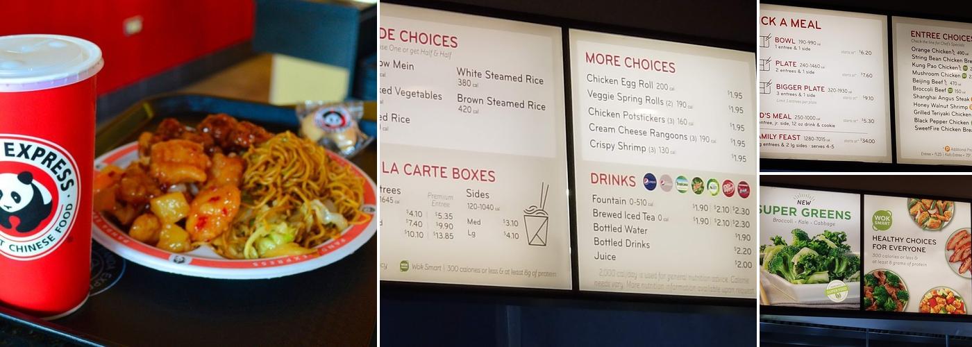 Panda Express Menu