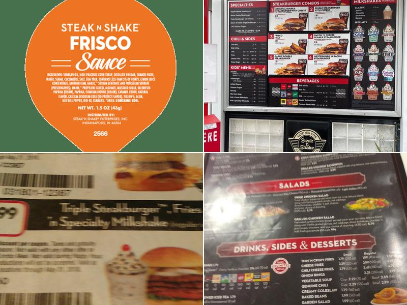 Steak 'n Shake Menu
