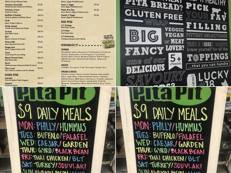 Pita Pit Menu