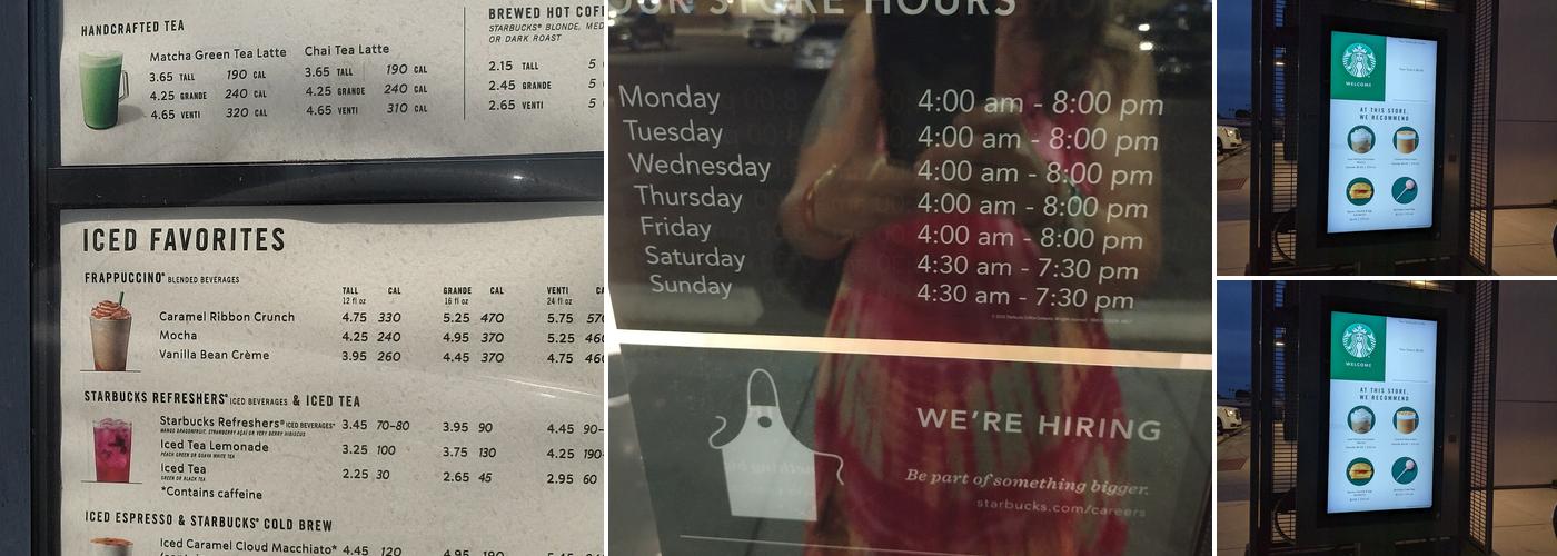 Starbucks Menu