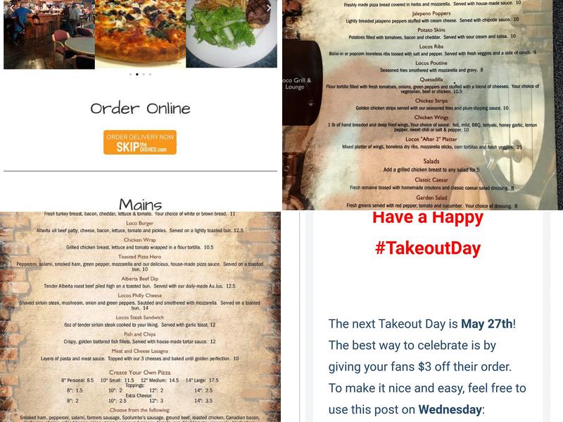 Poco Loco Pizza & Bar Menu