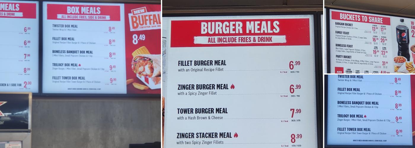 KFC Chorley - Retail Park Menu