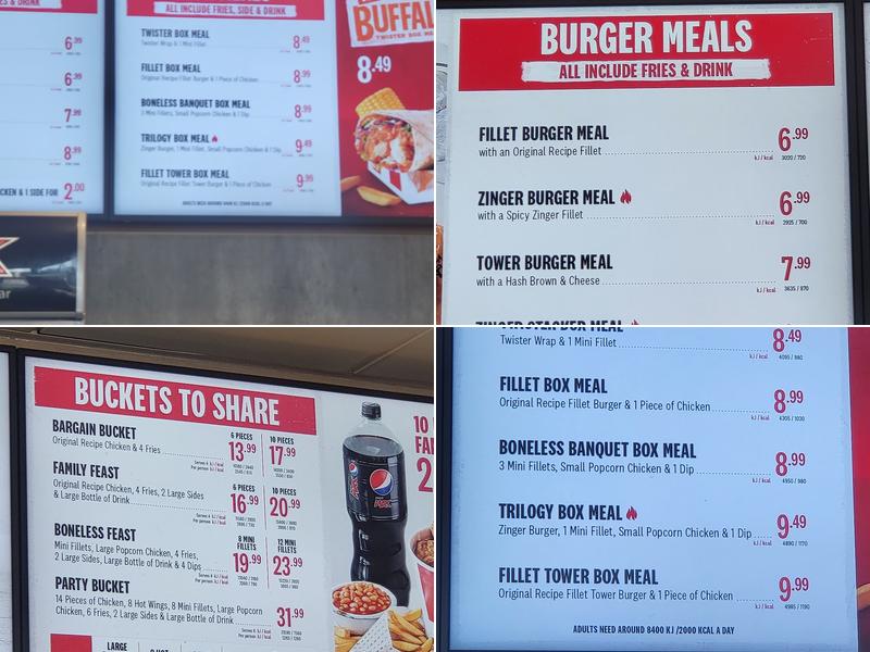 KFC Chorley - Retail Park Menu