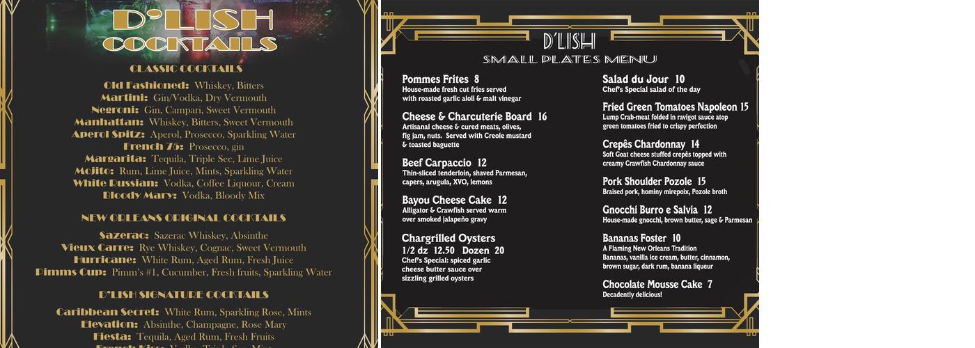 Dlish Menu
