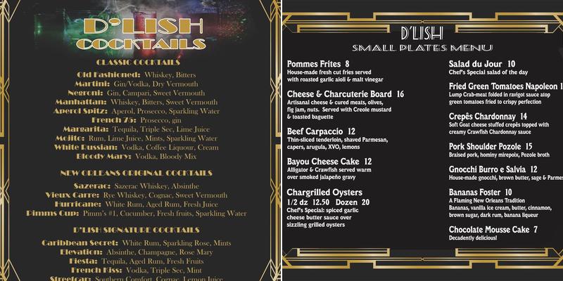 Dlish Menu