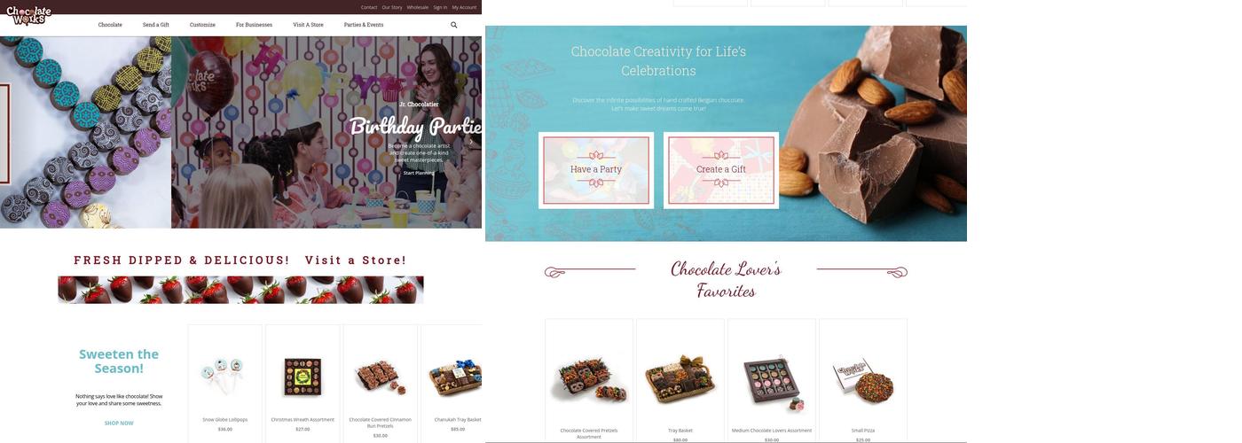 Chocolate Works Menu